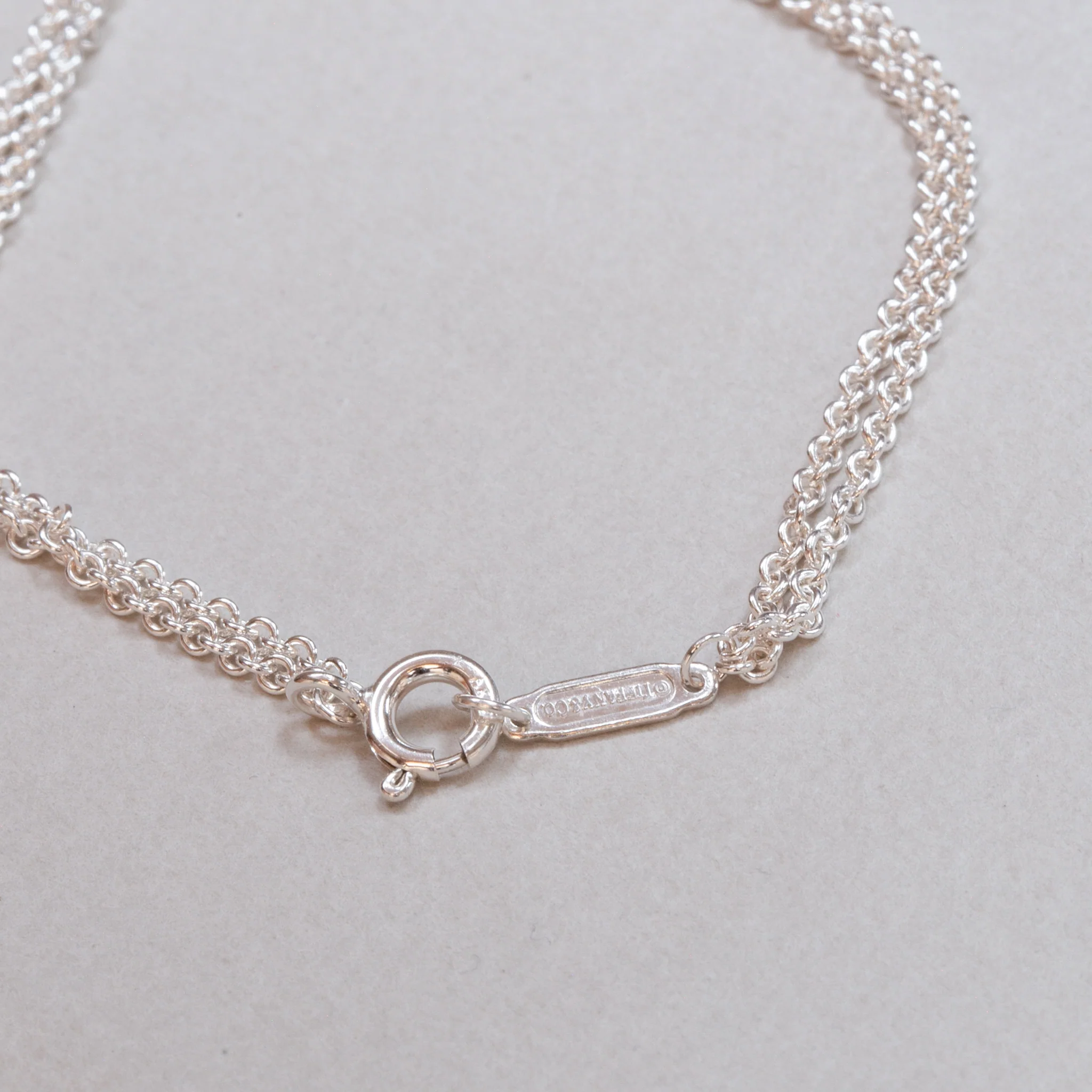 Vintage Sterling Silver Infinity Chain Bracelet - Image 2