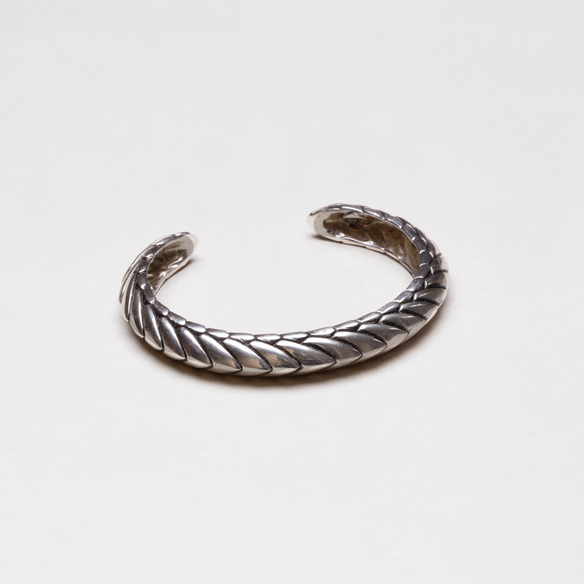 Vintage Sterling Silver "Pangolin" Cuff Bracelet - Image 3