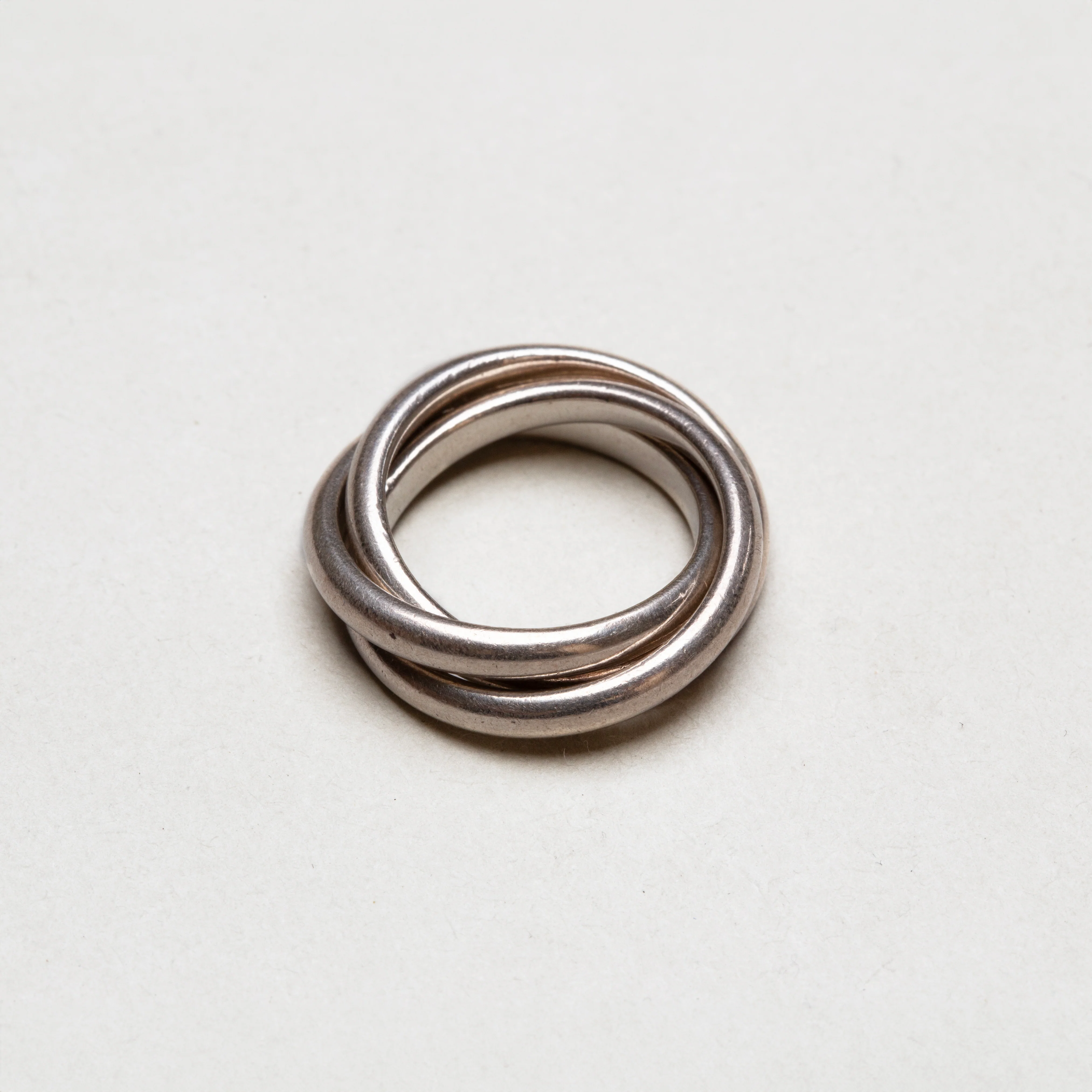 Vintage Sterling Silver Tiffany Trinity Triple Ring