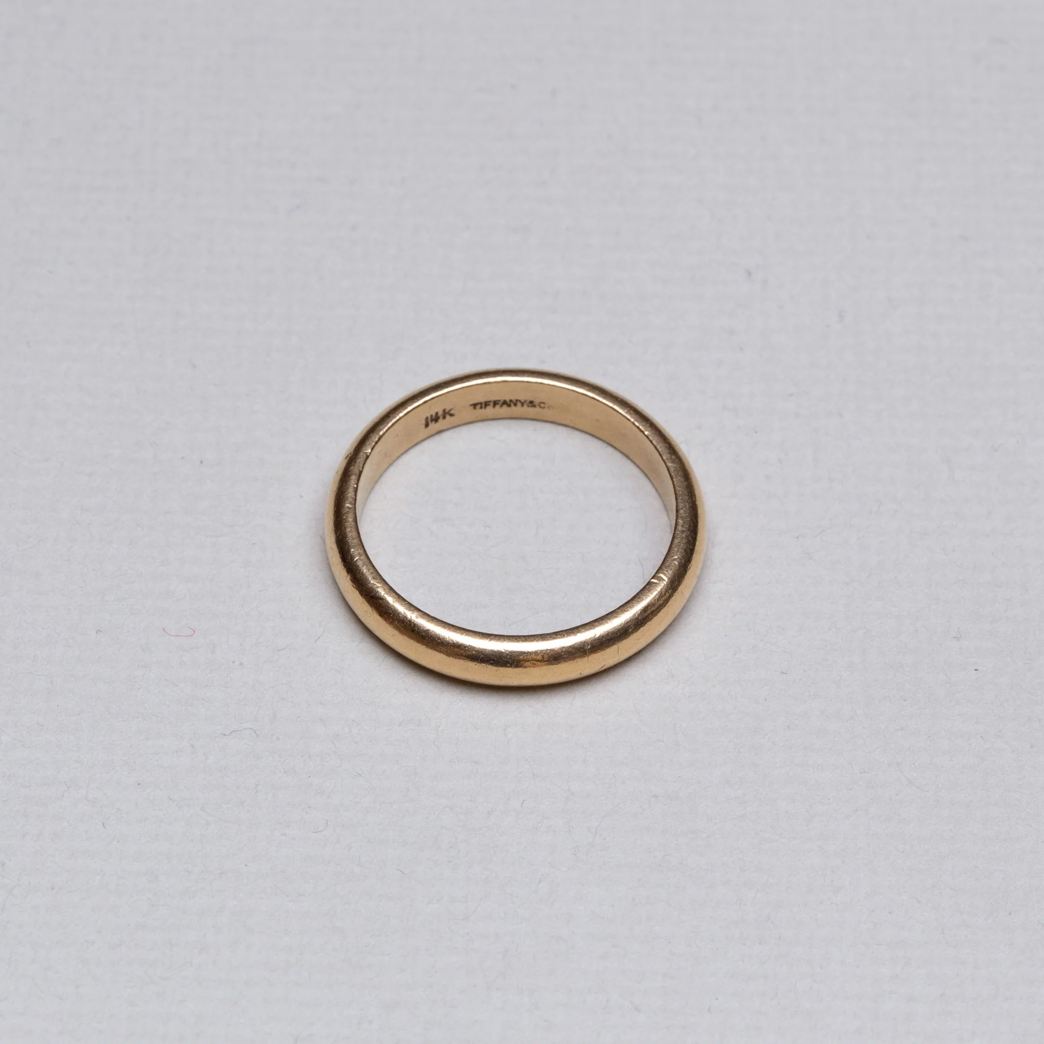 Vintage Tiffany 14ct Gold Wedding Band Ring - Image 3