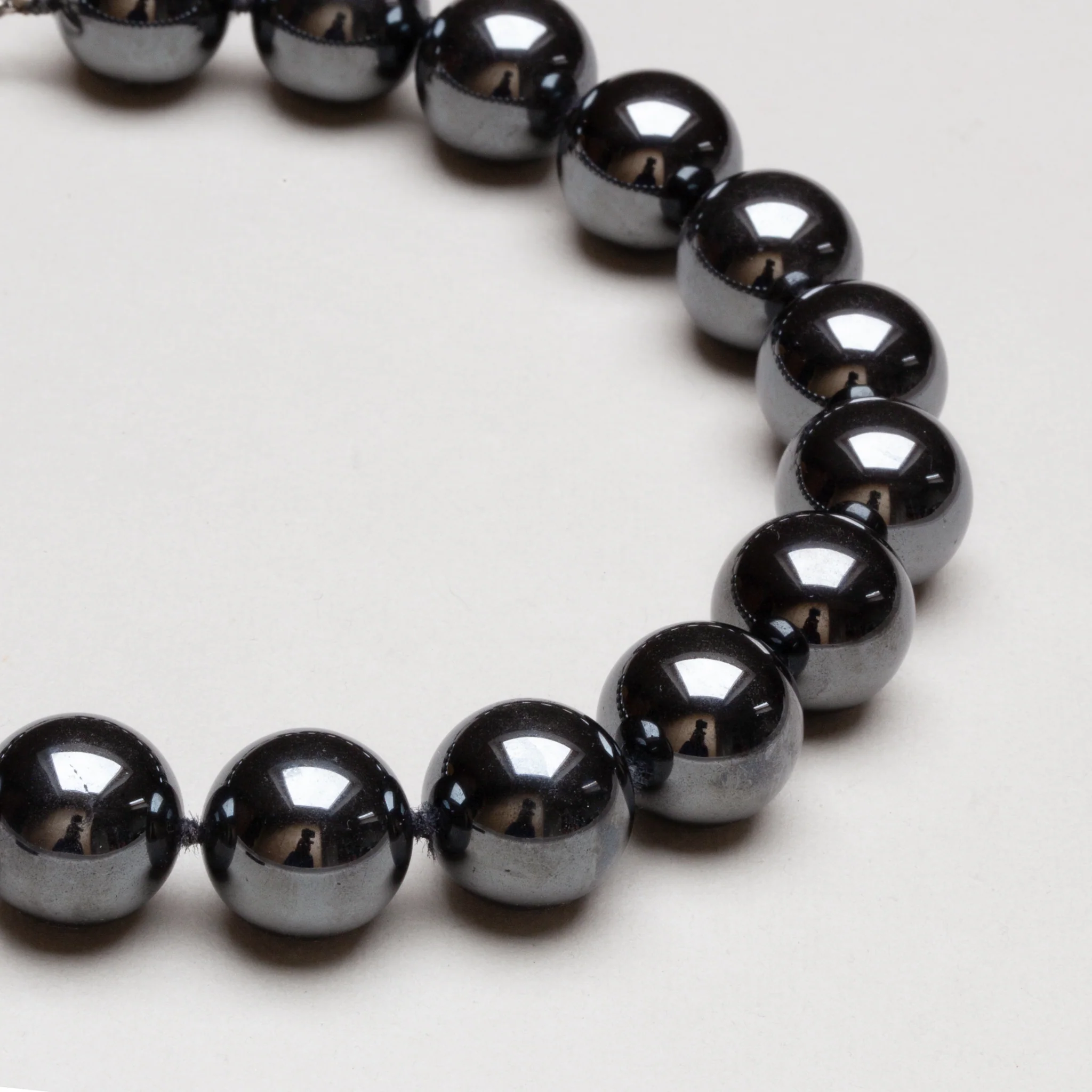Vintage Tiffany Hematite Bead Necklace by Paloma Picasso - Image 3