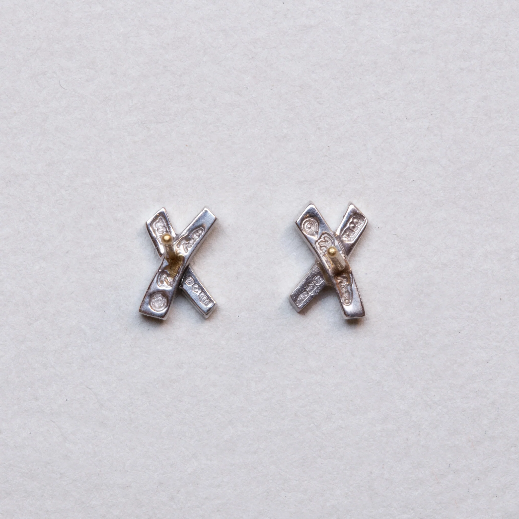Vintage Tiffany Paloma's Graffiti X Earrings with Diamonds - Image 4