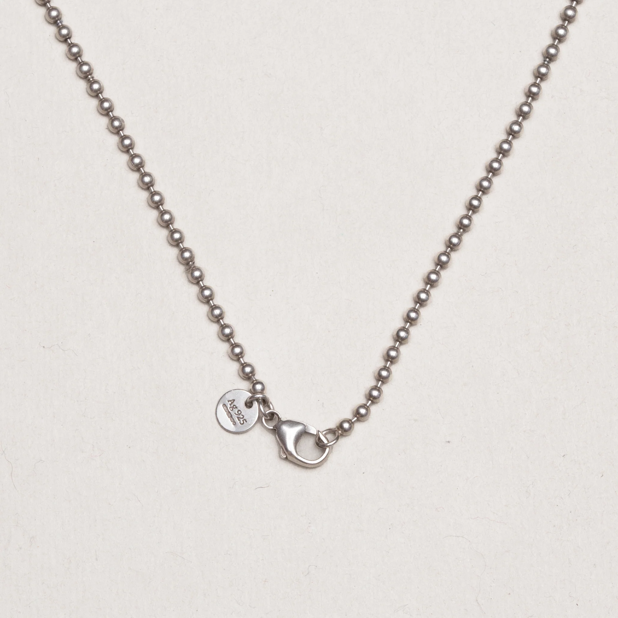 Vintage Tiffany Sterling Silver Beaded Chain Necklace - Image 4