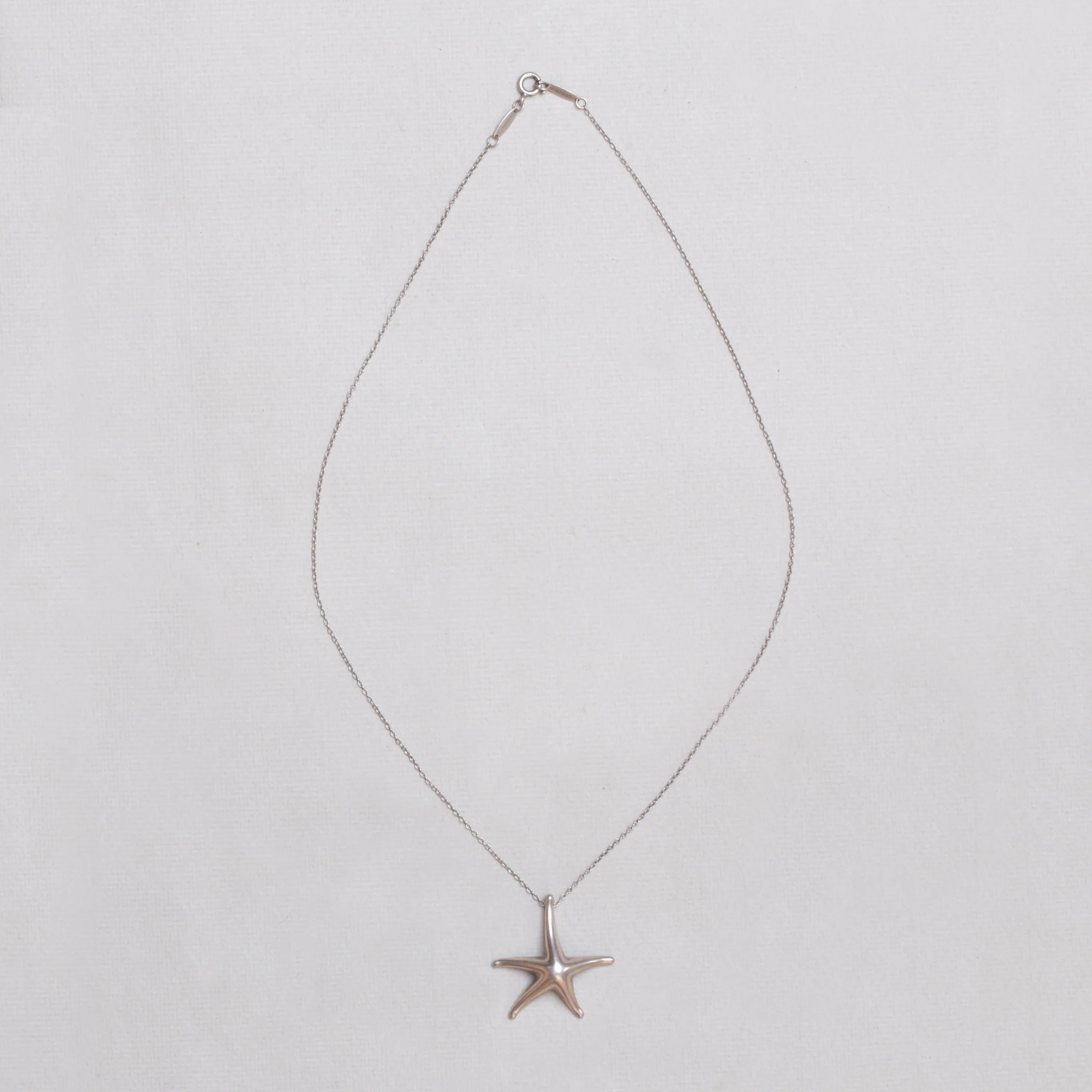 Vintage Tiffany Sterling Silver Elsa Peretti Starfish Charm Necklace - Image 3