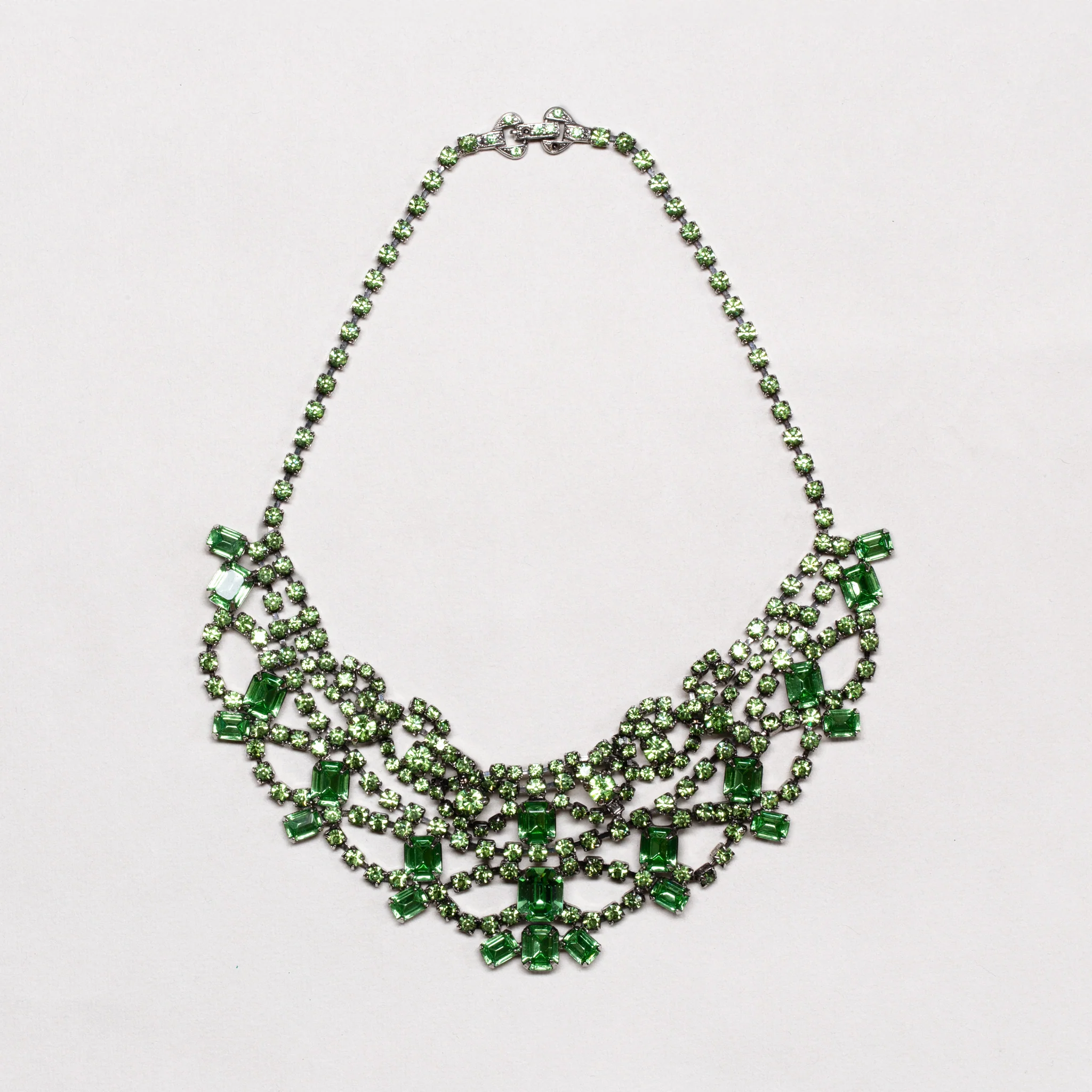 Vintage Tom Binns Green Crystal Necklace