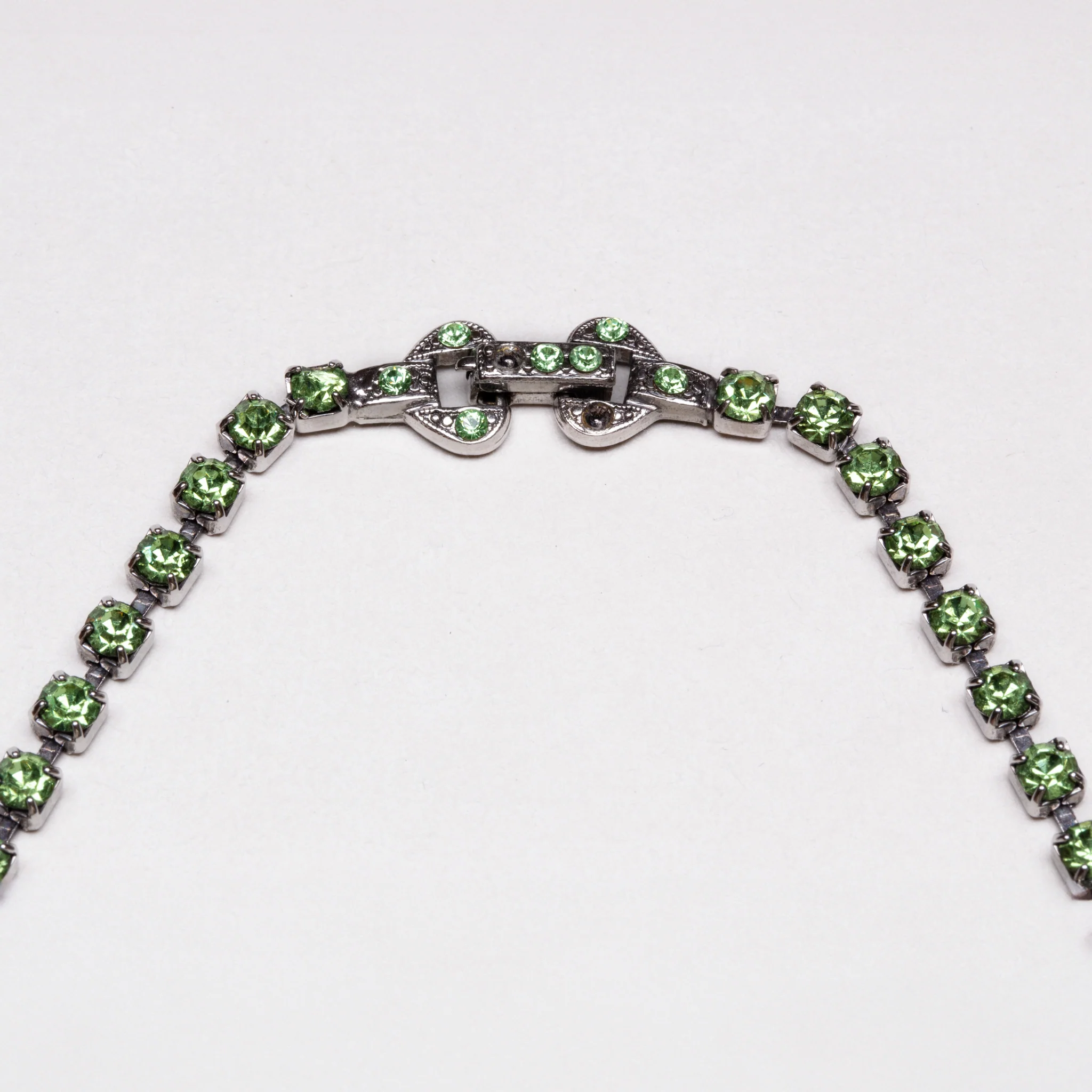 Vintage Tom Binns Green Crystal Necklace - Image 3