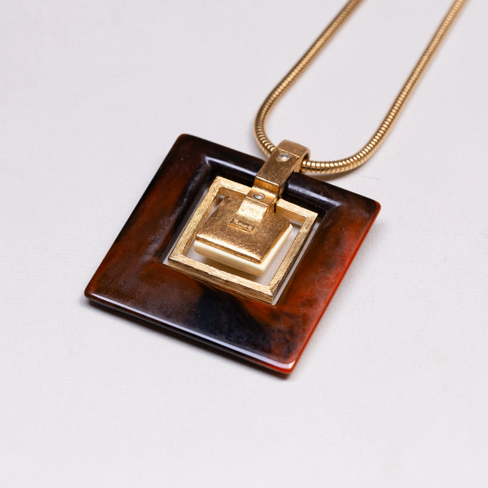 Vintage Trifari Lucite Necklace - Image 3