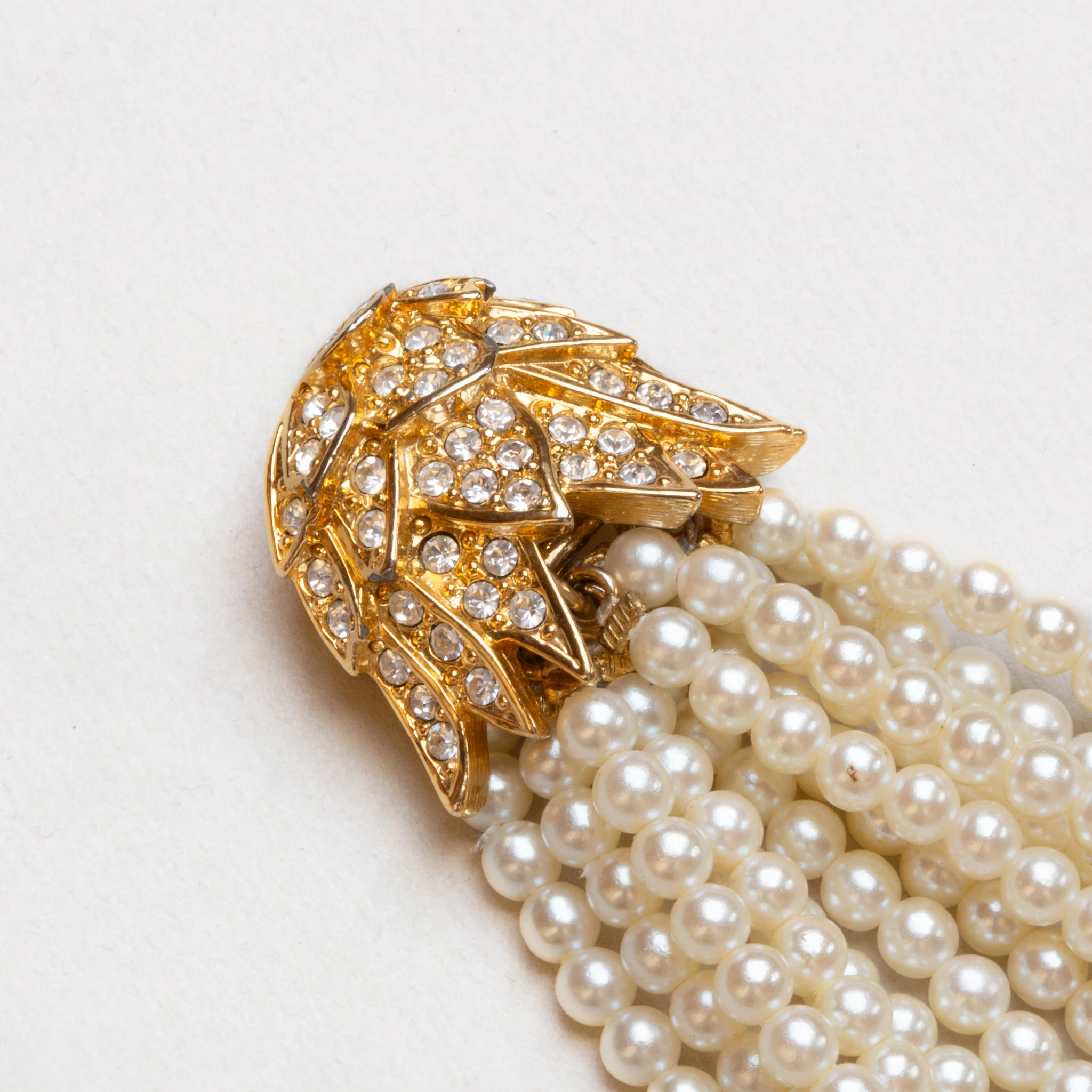 Vintage Pearl Tassel Pendant Brooch - Image 2