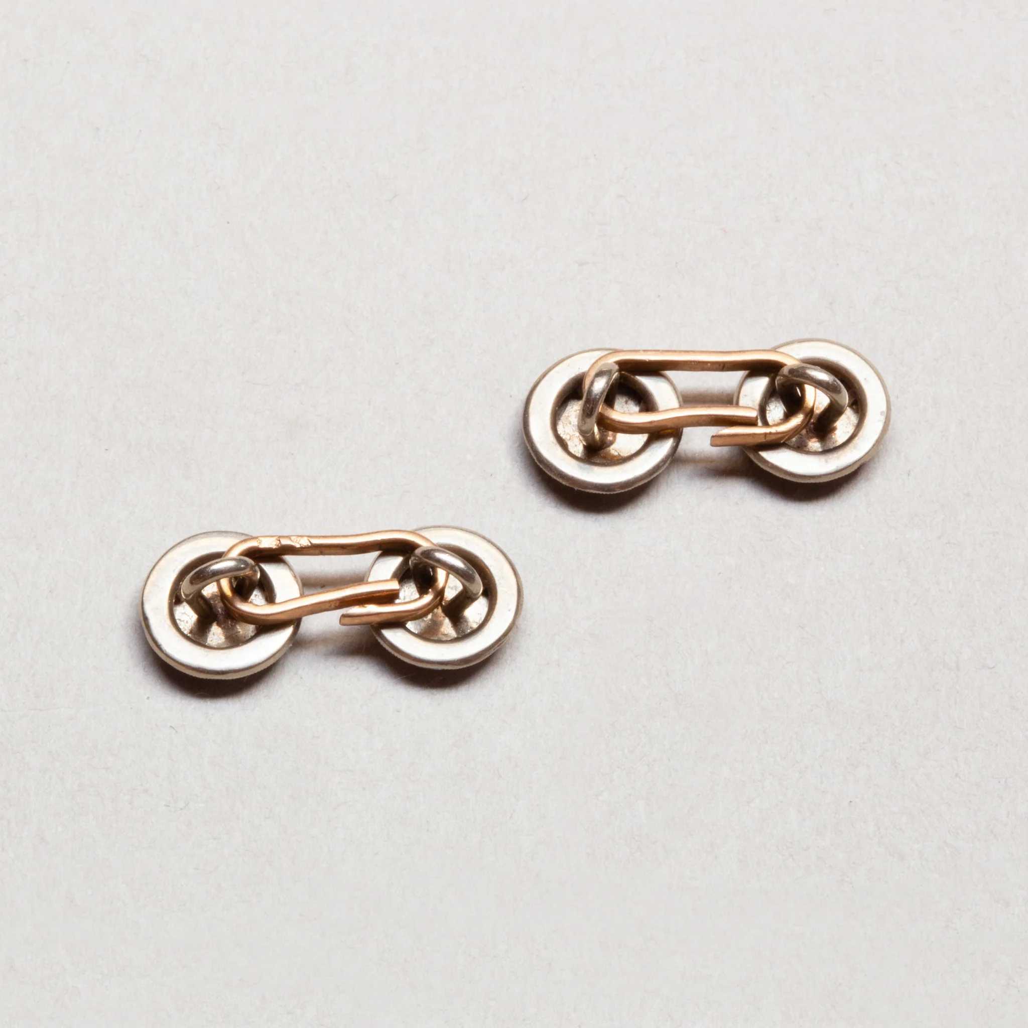 Vintage White Gold Cuffs with Sapphires - Image 2