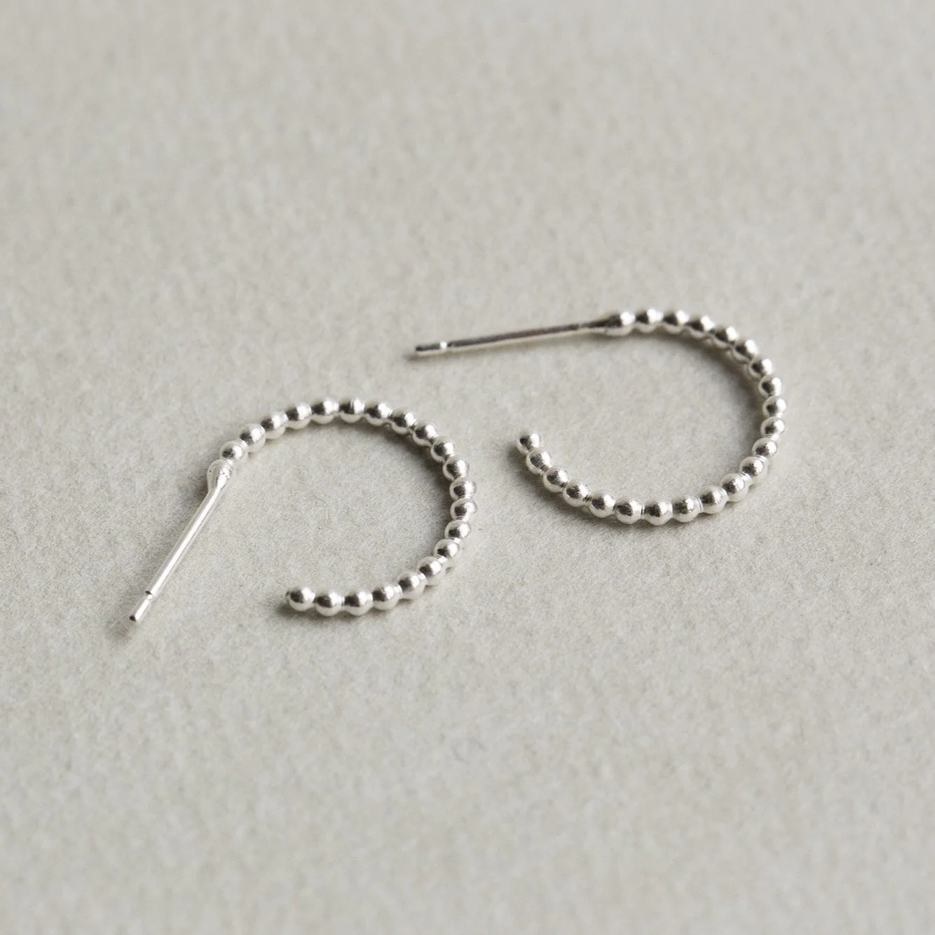 Beaded Small Hoops - Image 4